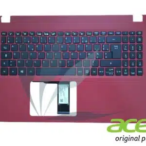 Clavier français avec plasturgie repose-mains rouge neuf d'origine Acer pour Acer Aspire A315-54