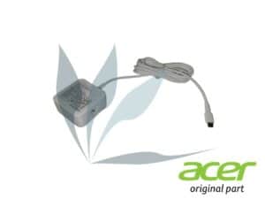 Chargeur blanc 45W type C neuf d'origine Acer pour Acer Chromebook CP511-1HN