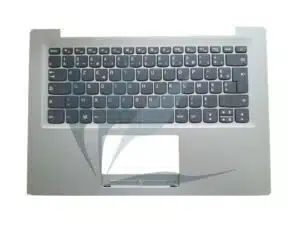 Clavier français avec repose-poignets gris pour Lenovo Ideapad 120S-14IAP
