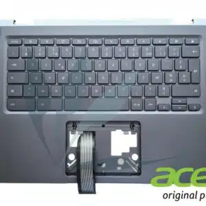 Clavier français rétro-éclairé avec repose-poignets gris neuf d'origine Acer pour Acer Chromebook CP713-2W