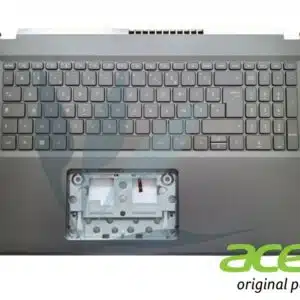 Clavier français rétro-éclairé avec plasturgie repose-poignets grise neuf d'origine Acer pour Acer Aspire A517-58M
