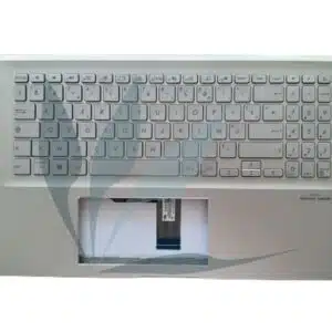 Clavier français rétro-éclairé avec plasturgie repose-poignets argent neuf d'origine Asus pour Asus S532FA