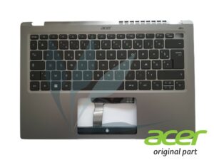 Clavier français rétro-éclairé avec plasturgie repose-poignets grise neuf d'origine Acer pour Acer Swift SFX14-51G