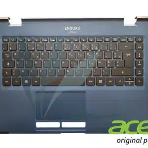 Clavier français rétro-éclairé avec plasturgie repose-poignets bleue neuf d'origine Acer pour Acer Enduro EUN314-51W