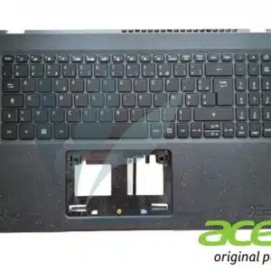 Clavier français rétro-éclairé avec plasturgie repose-poignets noire neuf d'origine Acer pour Acer Aspire Vero AV15-52
