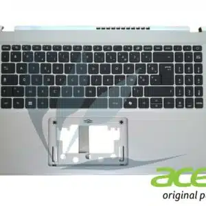 Clavier français avec plasturgie repose-poignets argent neuf d'origine Acer pour Acer Aspire AG15-31P