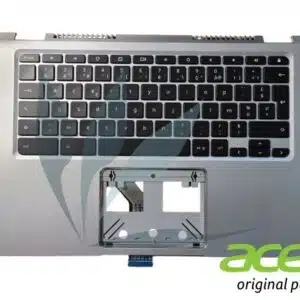 Clavier français avec repose-poignets argent neuf d'origine Acer pour Acer Chromebook CP514-1HH