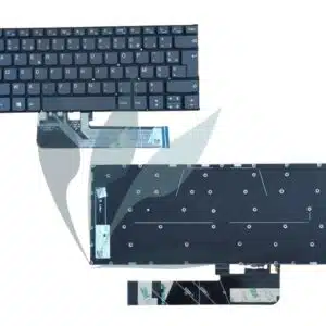 Clavier français gris non rétro-éclairé à sertir pour Lenovo Yoga 530-14IKB