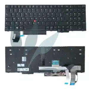 Clavier français noir rétro-éclairé neuf d'origine Lenovo Thinkpad T15 Gen2 Type 20W4