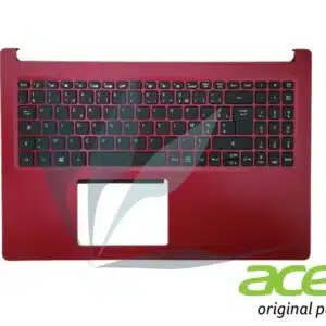 Clavier français avec repose-poignets rouge neuf d'origine Acer pour Acer Aspire A315-34
