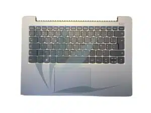 Clavier français rétro-éclairé avec plasturgie repose-poignets grise neuf pour Lenovo Ideapad 330S-14IKB