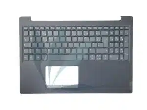Clavier français avec plasturgie repose-poignets gris foncé neuf d'origine Lenovo pour Lenovo V15-ADA