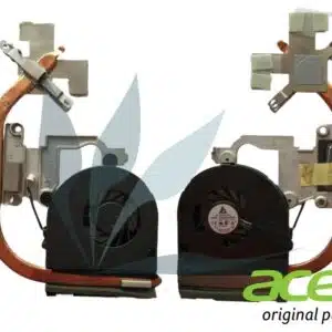 Bloc ventilateur neuf d'origine constructeur pour Packard Bell Easynote TK87 avec radiateur puce graphique