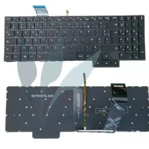 Clavier français rétro-éclairé noir à sertir neuf pour Lenovo Legion 5-17ACH6H