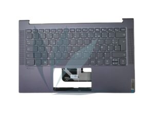 Clavier français avec repose-poignets gris foncé neuf d'origine Lenovo pour Lenovo Yoga Slim 7-14ARE05