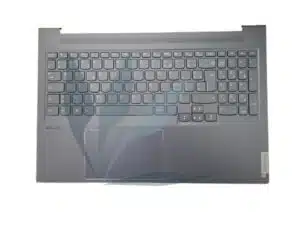 Clavier français rétro-éclairé avec plasturgie repose-poignets gris ardoise neuf d'origine Lenovo pour Lenovo Yoga Slim 7 Pro 16ACH6