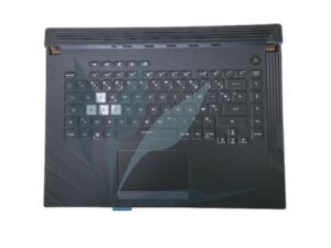 Clavier français rétro-éclairé avec plasturgie repose-poignets noire neuf d'origine Asus pour Asus G531GT (ne convient pas à tous les modèles, nous consulter)