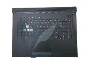 Clavier français rétro-éclairé avec plasturgie repose-poignets noire neuf d'origine Asus pour Asus G531GT (ne convient pas à tous les modèles, nous consulter)