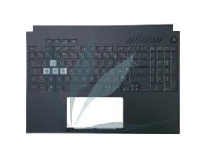 Clavier français avec plasturgie repose-poignets noire neuf d'origine Asus pour Asus FX567ZC4 (attention, plusieurs types de claviers ont été montés sur ce modèle, nous consulter)
