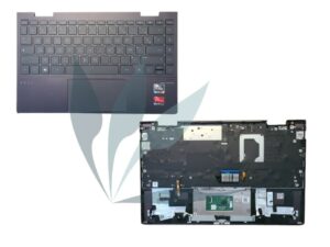 Clavier français avec plasturgie repose-poignets neuf d'origine HP pour HP Envy X360 13-AY SERIES