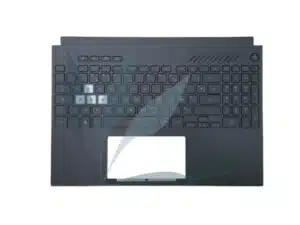 Clavier français rétro-éclairé avec plasturgie repose-poignets noire 3 touches blanches neuf d'origine Asus pour Asus TUF517ZM