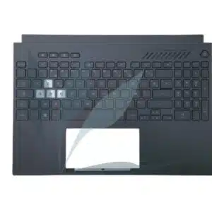 Clavier français rétro-éclairé avec plasturgie repose-poignets noire 3 touches blanches neuf d'origine Asus pour Asus TUF517ZM