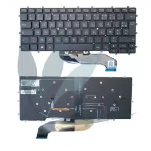 Clavier français rétro-éclairé  neuf pour Dell Latitude 7400 2-in-1