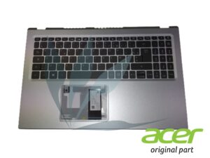 Clavier français rétro-éclairé avec repose-poignets argent neuf d'origine Acer pour Acer Aspire A515-56