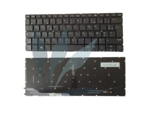 Clavier français rétro-éclairé neuf à sertir pour HP Elitebook X360 830 G5 (uniquement pour les X360)