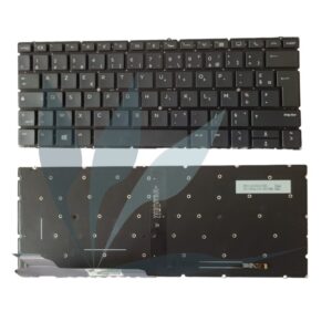 Clavier français rétro-éclairé neuf à sertir pour HP Elitebook X360 830 G5 (uniquement pour les X360)