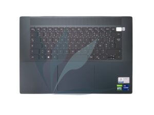 Clavier français rétro-éclairé avec plasturgie repose-poignets bleue neuf d'origine Dell pour Dell Inspiron 16 Plus 7620