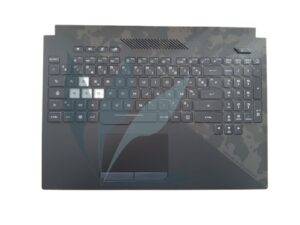 Clavier français rétro-éclairé avec plasturgie repose-poignets noir neuf d'origine Asus pour Asus G515GV (attention ne convient pas à tous les modèles G515GV)