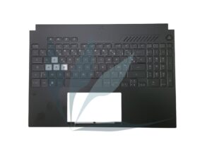 Clavier français rétro-éclairé avec plasturgie repose-poignets noire neuf d'origine Asus pour Asus A15-TUF507RW