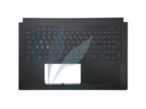 Clavier français rétro-éclairé avec plasturgie repose-poignets noire neuf d'origine Asus pour Asus TUF707ZV4