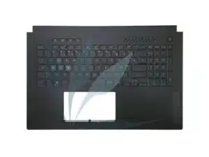 Clavier français rétro-éclairé avec plasturgie repose-poignets noire neuf d'origine Asus pour Asus TUF707ZV4