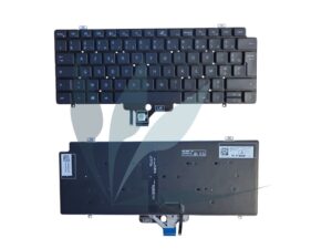 Clavier français rétro-éclairé neuf d'origine Dell pour Dell Latitude 7410
