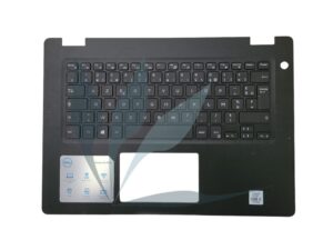 Clavier français avec plasturgie repose-poignets noire neuf pour Dell Vostro 3490