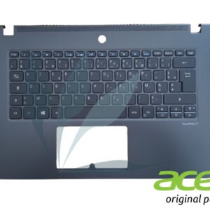 Clavier français rétro-éclairé avec plasturgie repose-poignets noire neuf d'origine Acer pour Acer Travelmate TMP614-51-G2