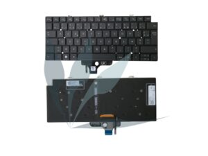 Clavier français rétro-éclairé à sertir neuf d'origine Dell pour Dell Latitude 7330
