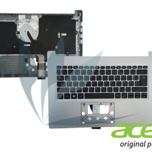 Clavier français rétro-éclairé avec repose-poignets argent neuf d'origine Acer pour Acer Aspire A114-21