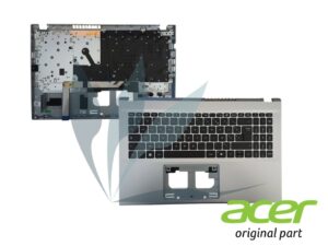 Clavier fran&ccedil;ais argent original pour Acer Aspire Go AG15-42P - 6B.J7WN2.019