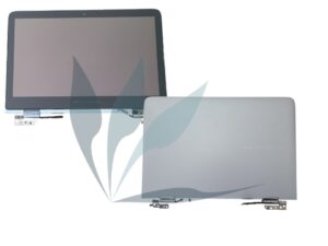 Occasion grade A. Module &eacute;cran complet HD (dalle +vitre + bezel + capot argent + charni&egrave;res + c&acirc;bles) occasion d'origine HP pour HP X360 310 G2
